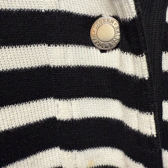 Polo Ralph Lauren Black & White Striped Zip Jacket – XL - Picture 3 of 5